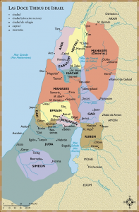 Mapa De Las Tribus De Israel En La Actualidad