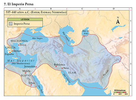 Mapa del imperio Persa